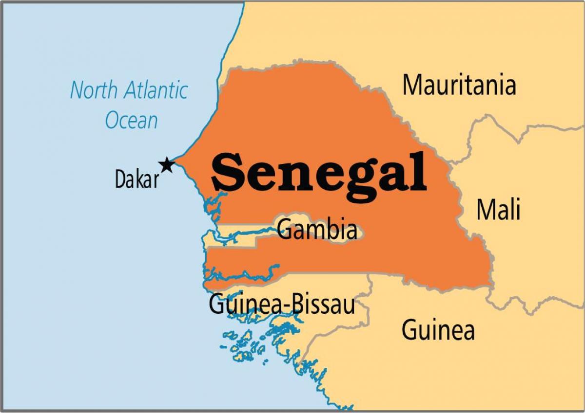 Senegal na karti svijeta