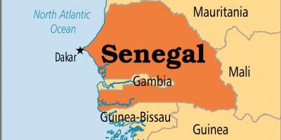 Senegal na karti svijeta