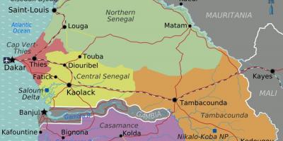 Karta Senegala političkih